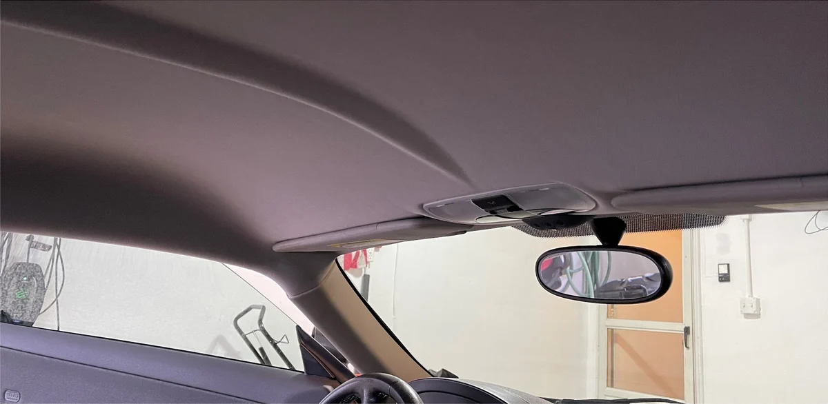 After: Sagging headliner
