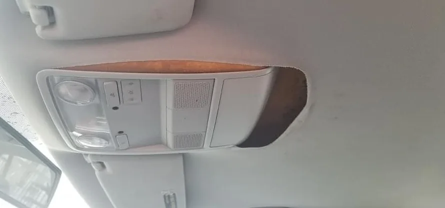 Before: Overhead headliner area